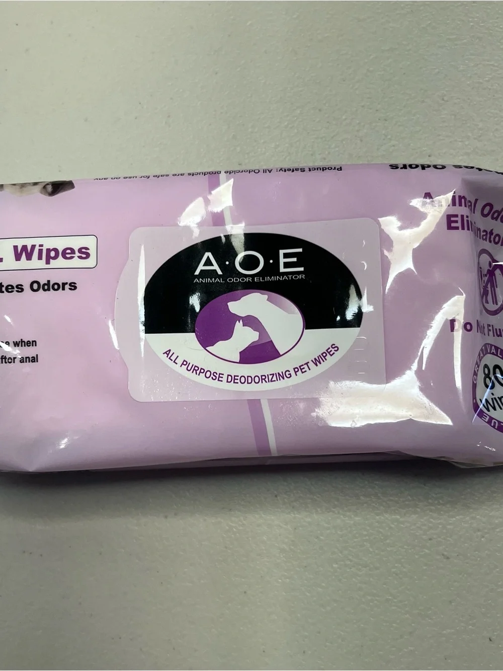 NIB Odorcide Odor Eliminating Deodorizing Pet Wipes Dog Cat Grooming